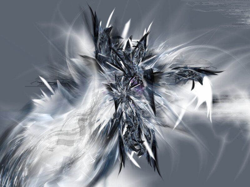 Abstract Fractal Creature — Gray
