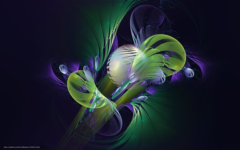 Abstract Fractal Design — Green, Dynamic