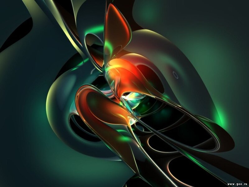 Abstract Fractal Design — Green
