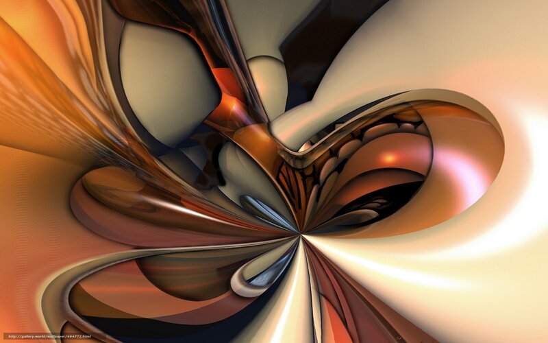 Abstract Fractal Design — Orange, Dynamic