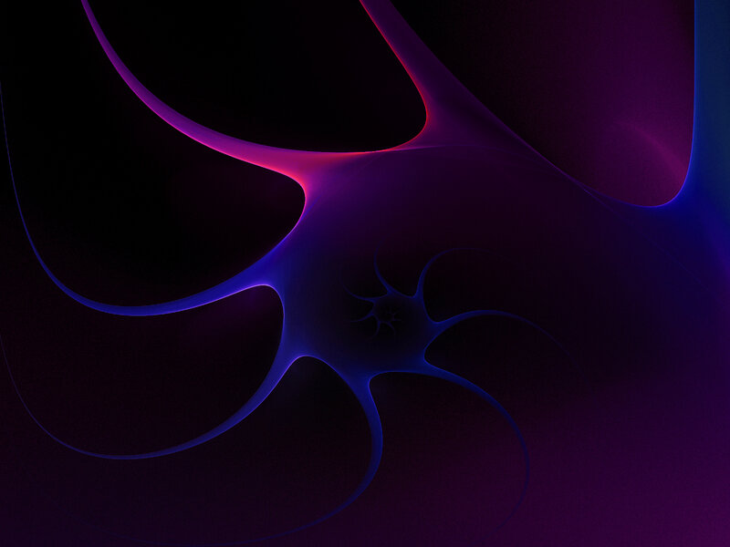Abstract Fractal Design — Purple, Mysterious