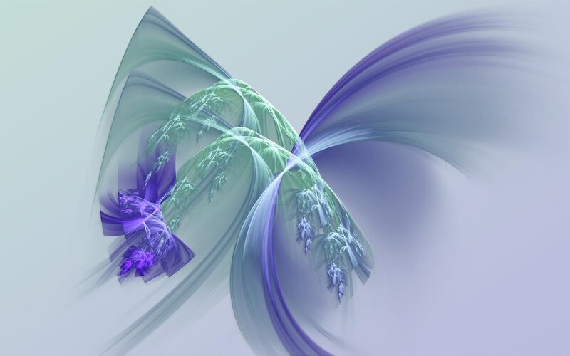 Abstract Fractal Design — Purple, Serene