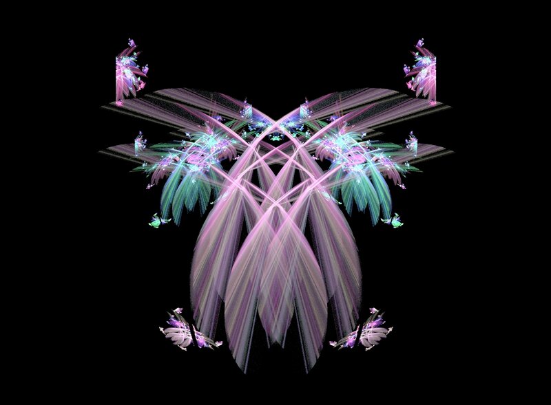 Abstract Fractal Design — Purple
