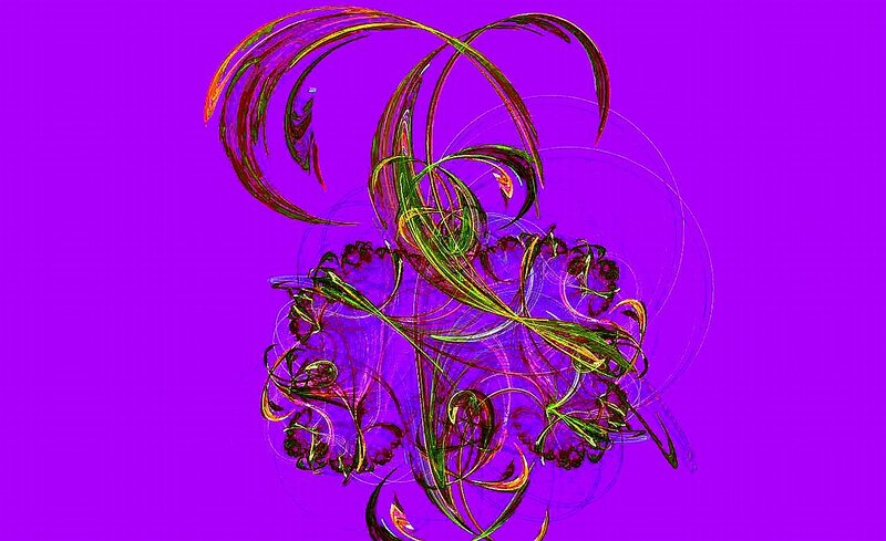 Abstract Fractal Design — Purple, Vibrant