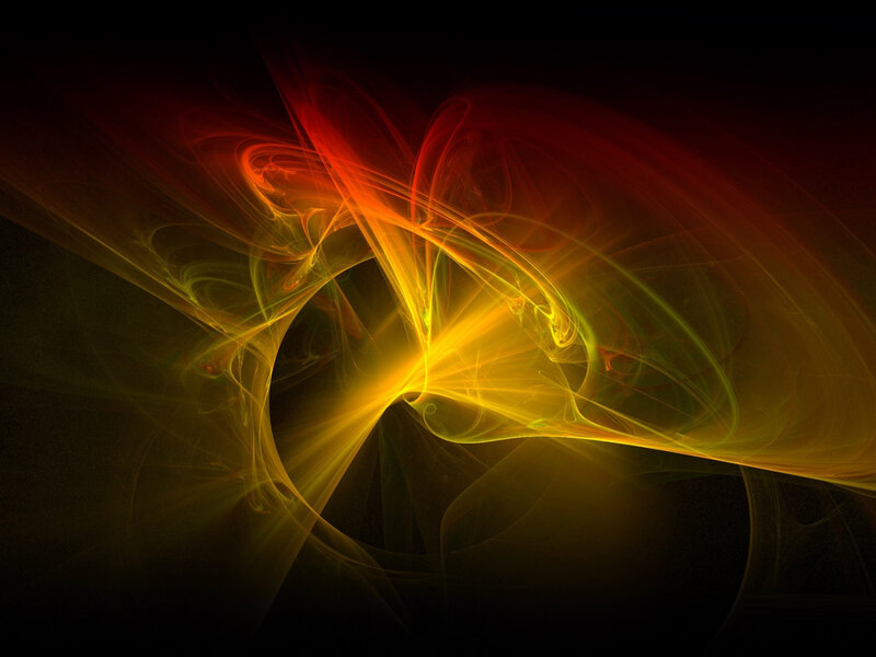 Abstract Fractal Design — Yellow