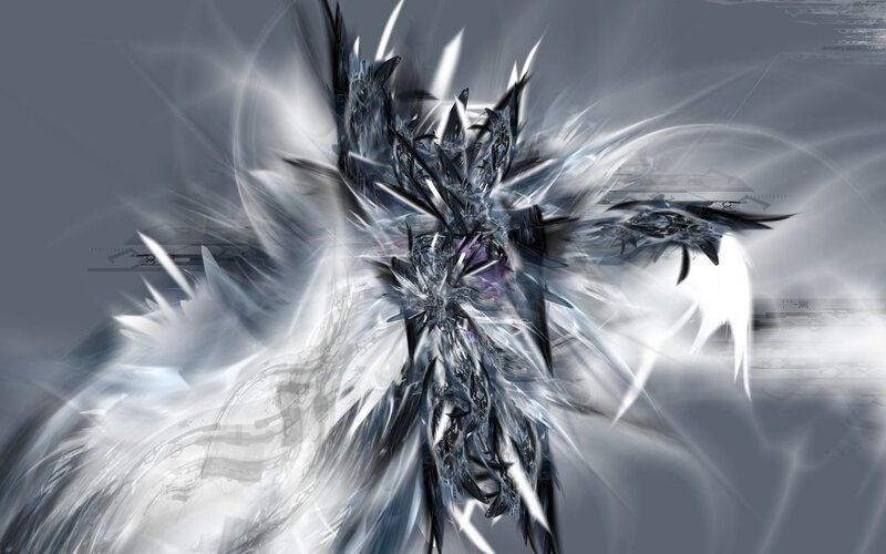 abstract fractal energy burst