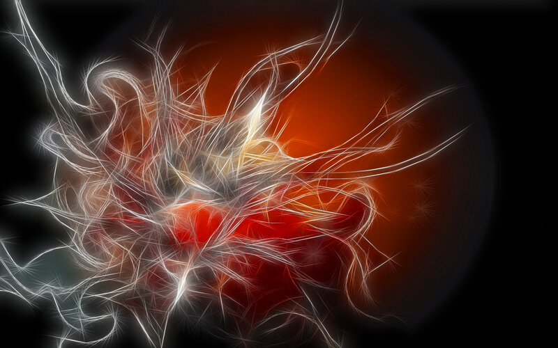 Abstract fractal energy burst
