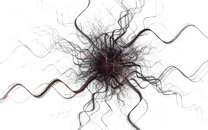 abstract fractal energy burst