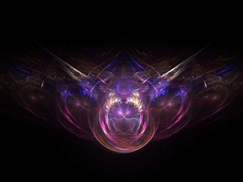 abstract fractal energy burst