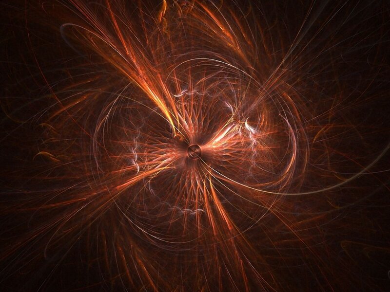 Abstract fractal energy burst
