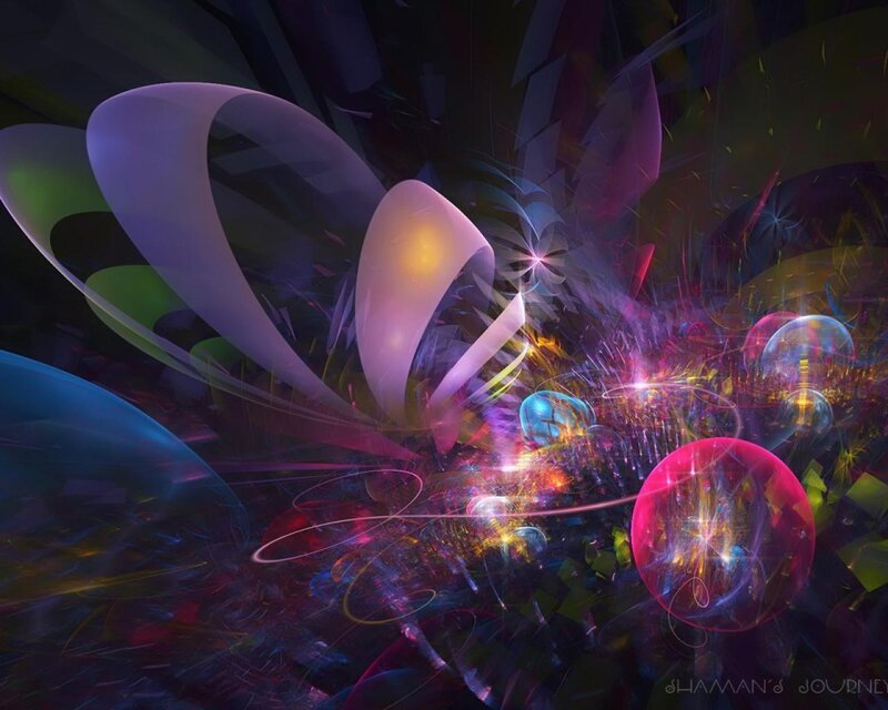 Abstract fractal energy burst