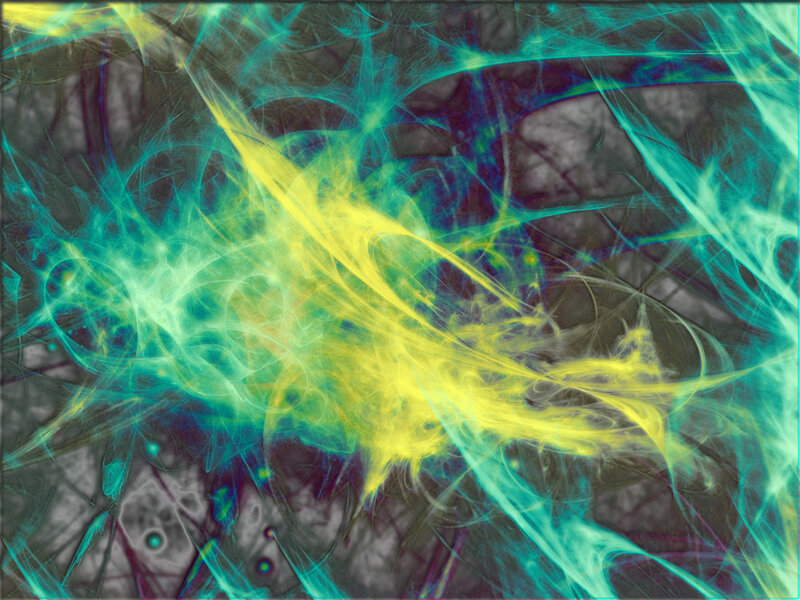 Abstract fractal energy burst