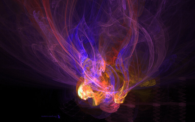 Abstract fractal energy burst