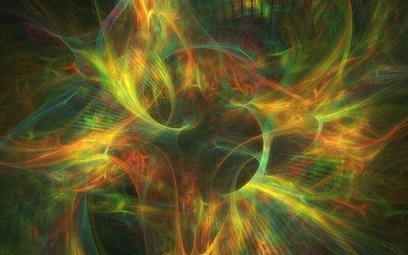 Abstract fractal energy burst