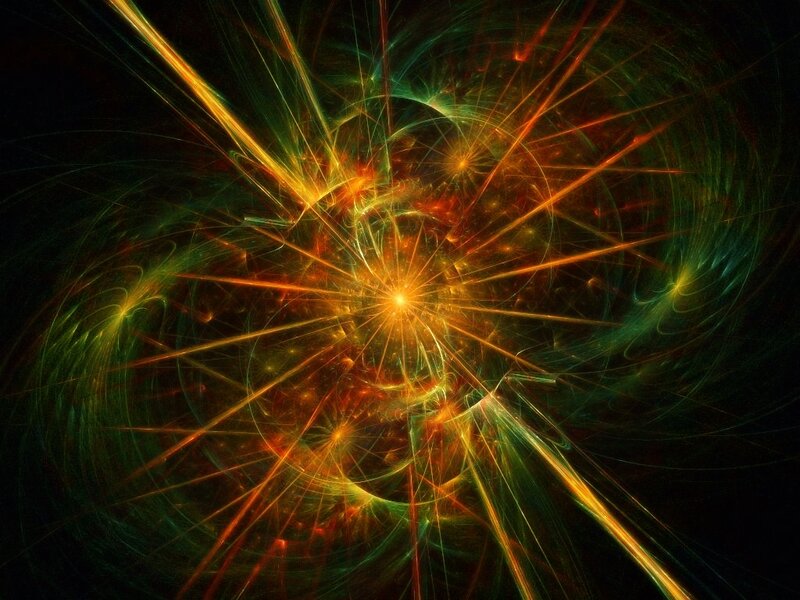 Abstract fractal energy burst