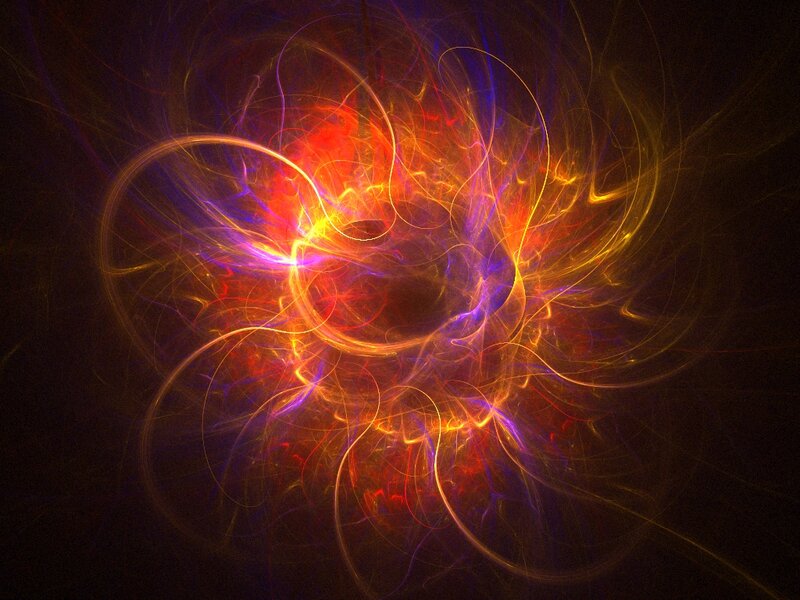Abstract fractal energy burst