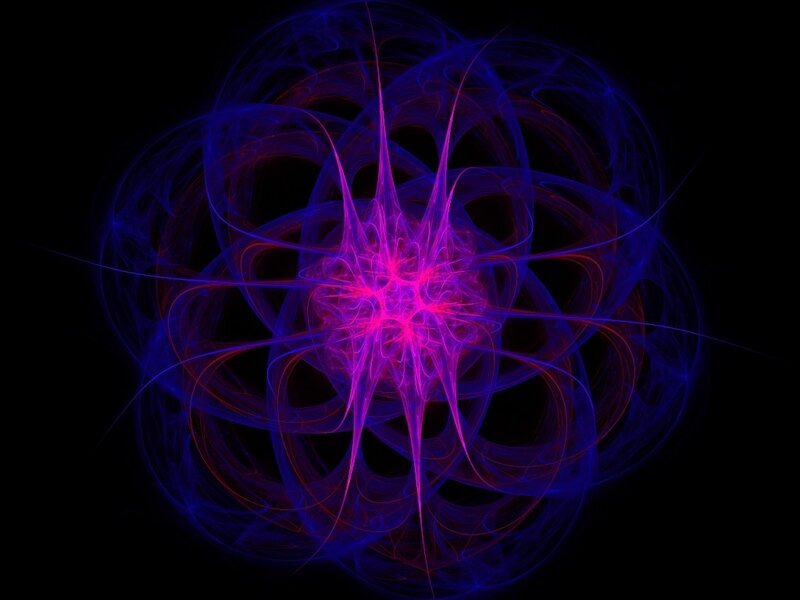 Abstract fractal energy burst
