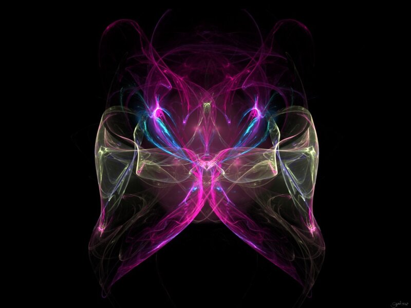 Abstract fractal energy pattern