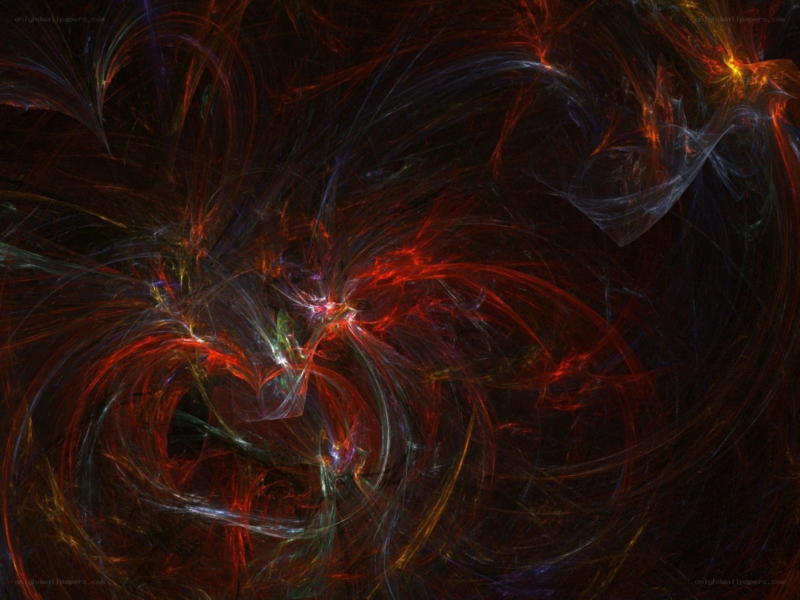 Abstract fractal energy patterns