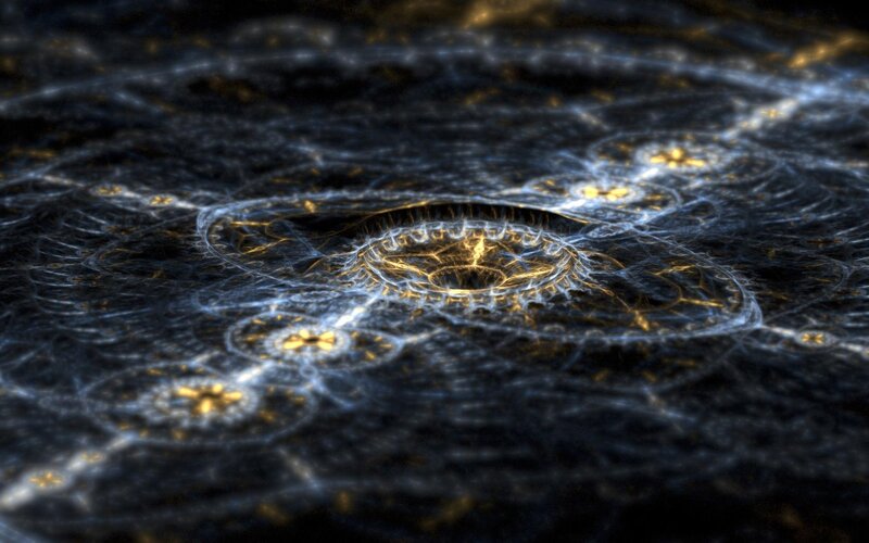Abstract fractal energy patterns
