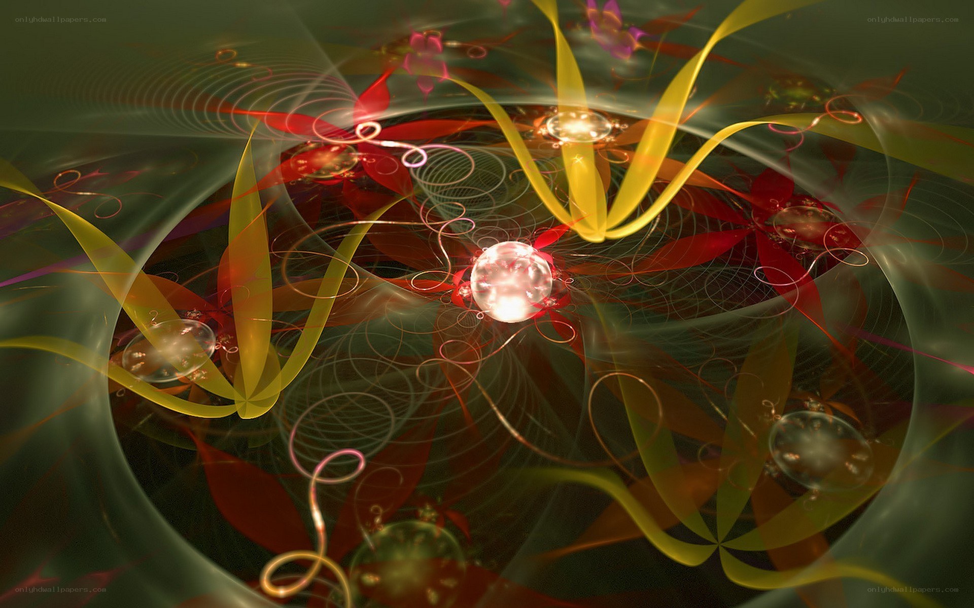 Abstract fractal energy patterns
