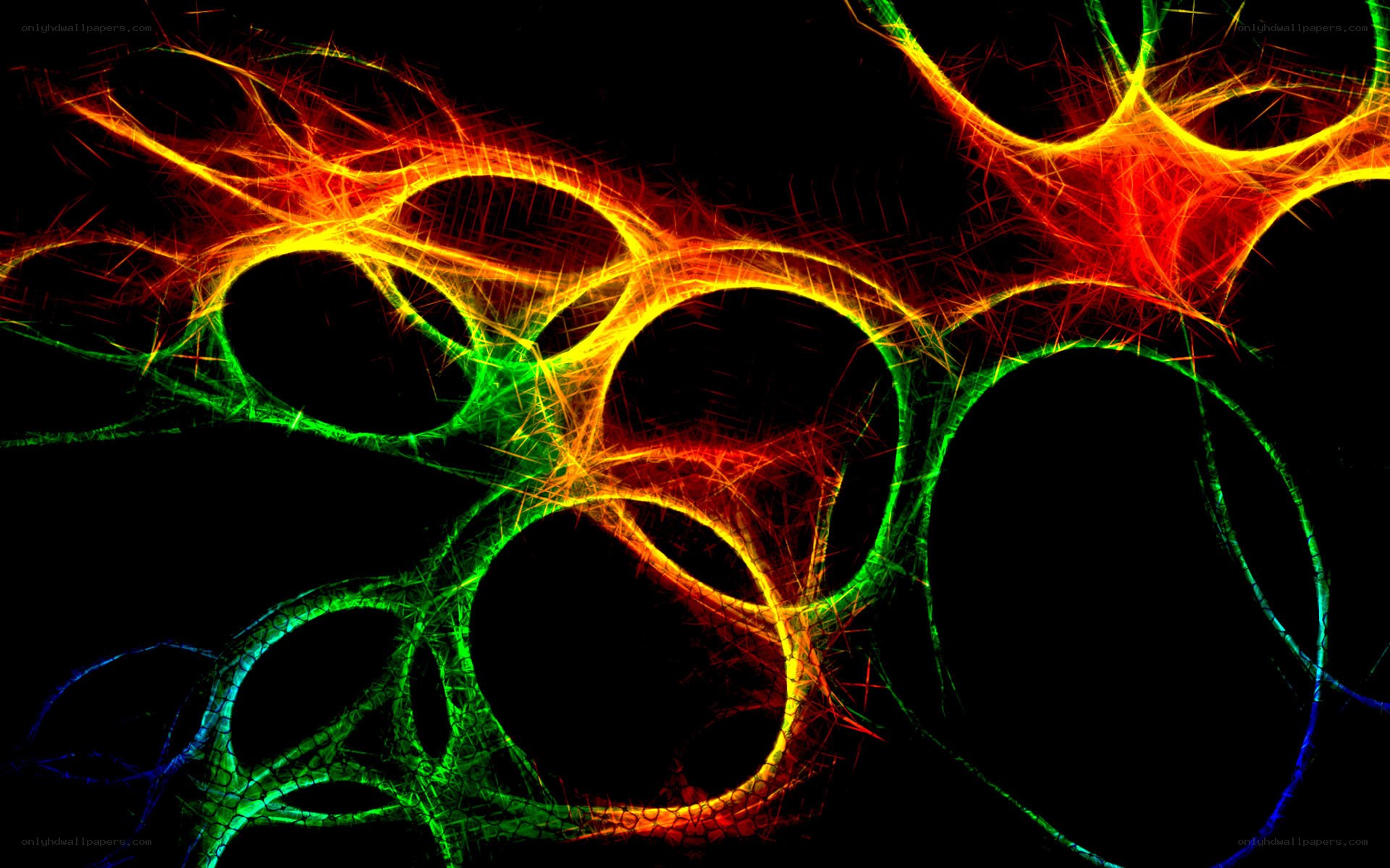 Abstract fractal energy patterns