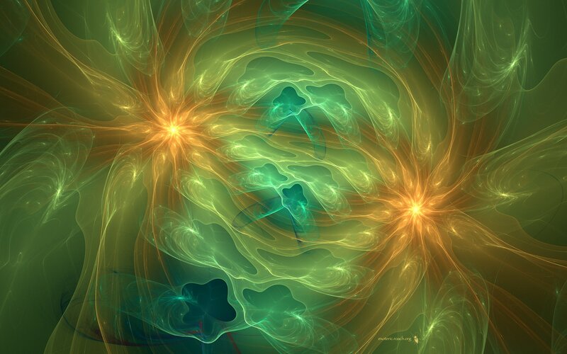 Abstract fractal energy patterns