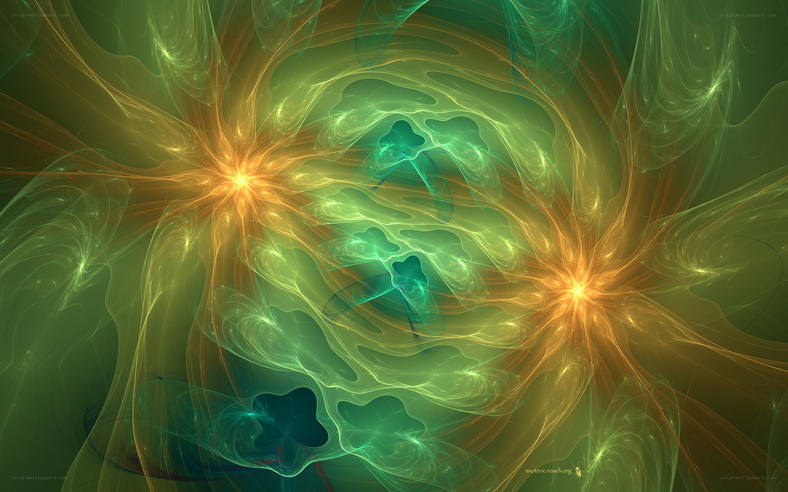 Abstract fractal energy patterns