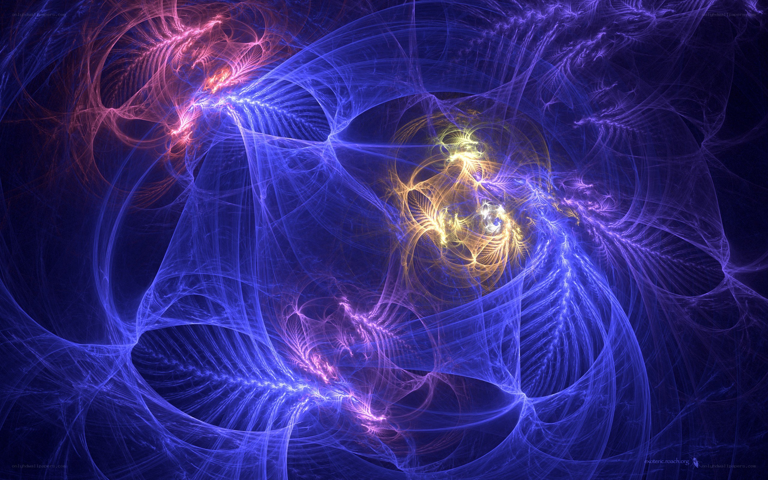 Abstract fractal energy patterns