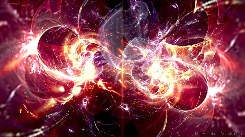 Abstract Fractal Energy — Red