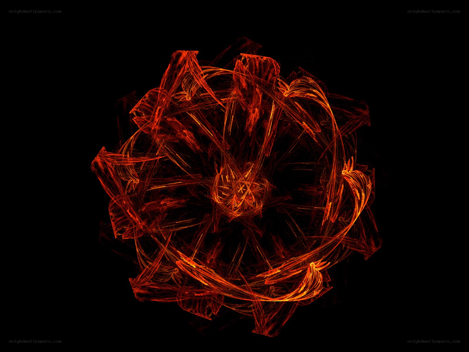 abstract fractal energy sphere