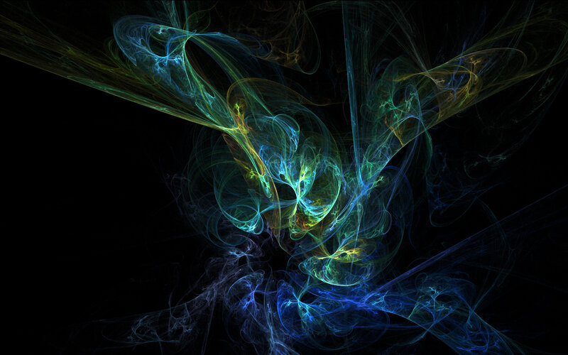 Abstract fractal energy swirl
