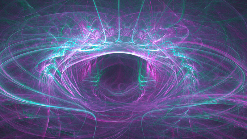 Abstract fractal energy swirl
