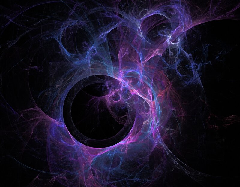 Abstract fractal energy swirl