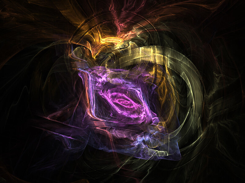 Abstract fractal energy swirl