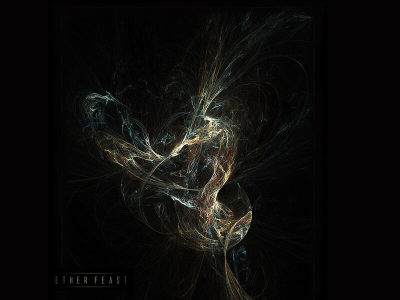 Abstract fractal energy swirl