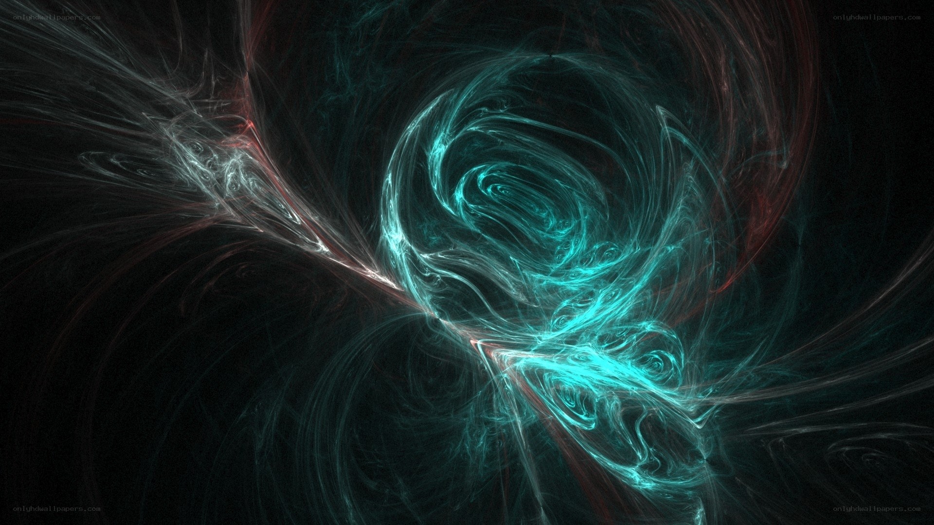 Abstract fractal energy swirl