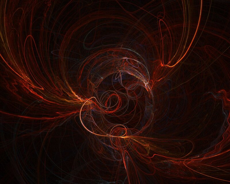 Abstract fractal energy swirl