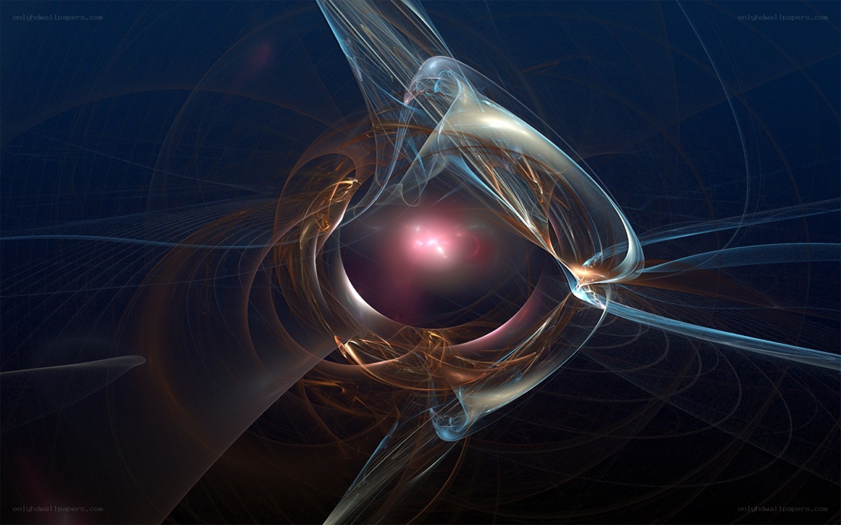 Abstract fractal energy vortex