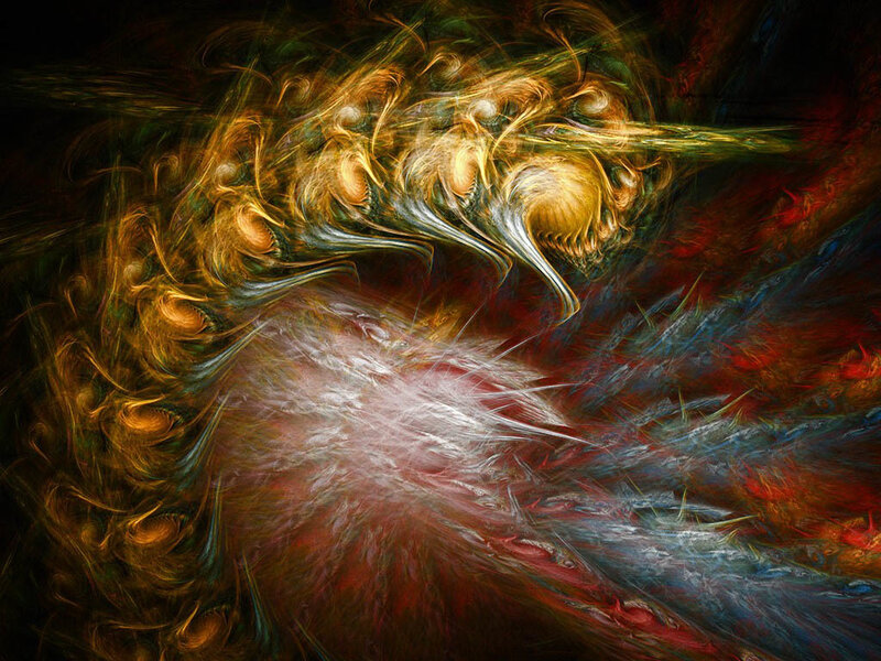 Abstract fractal explosion