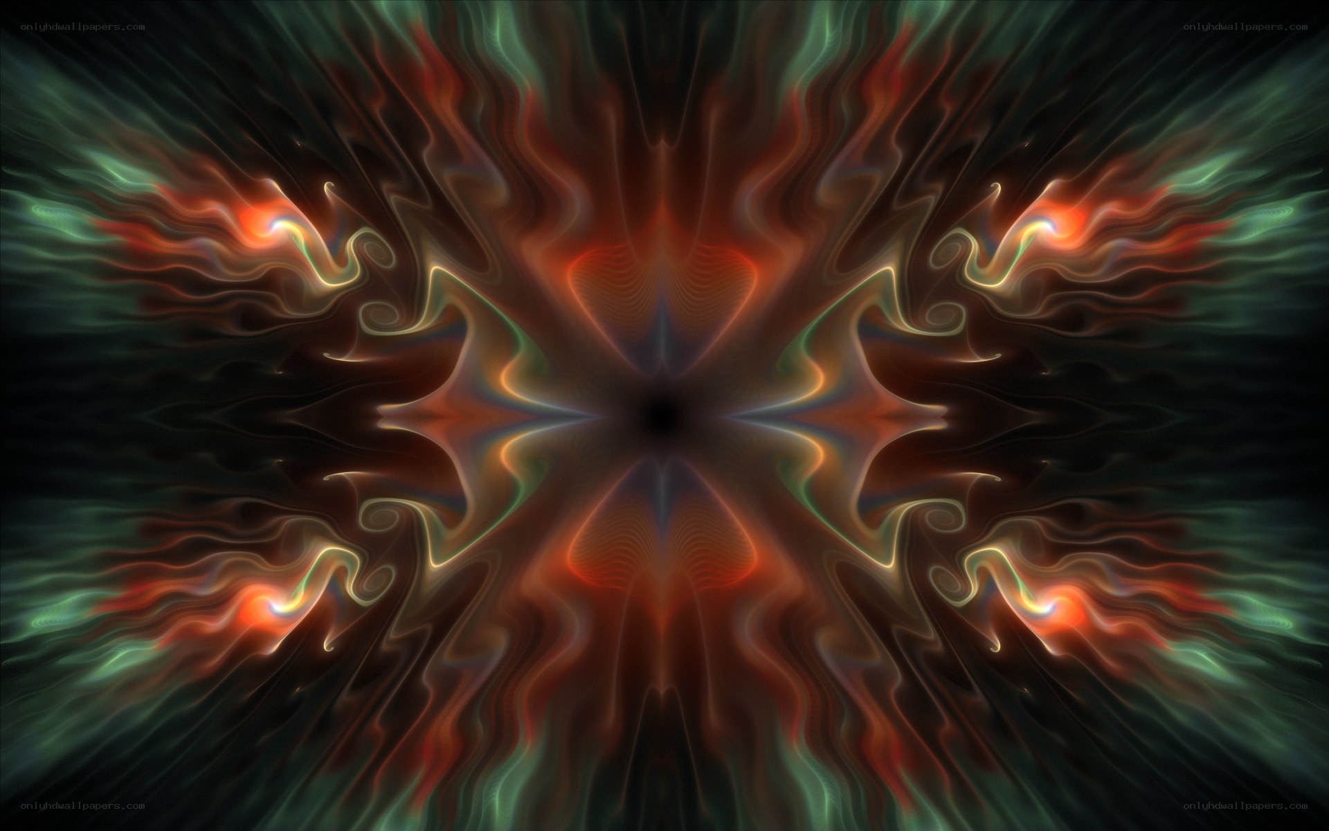 Abstract fractal explosion