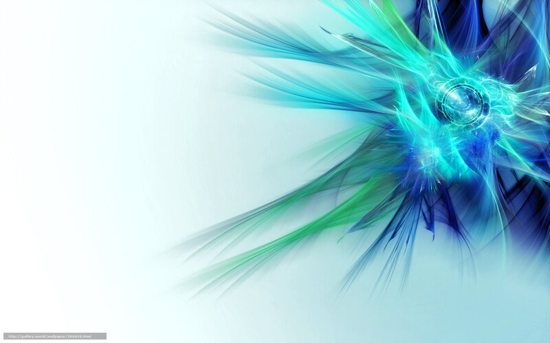 Abstract Fractal Explosion — Blue, Energetic