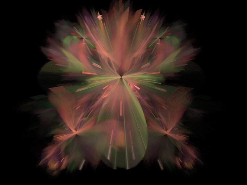 Abstract Fractal Explosion — Green
