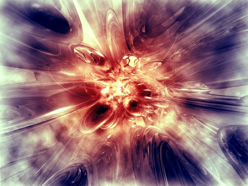 Abstract fractal explosion