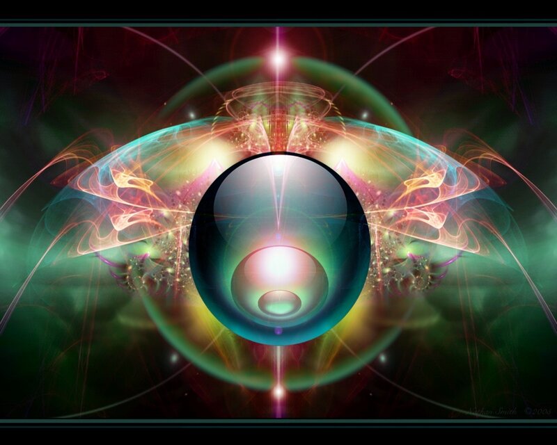 Abstract fractal eye artwork