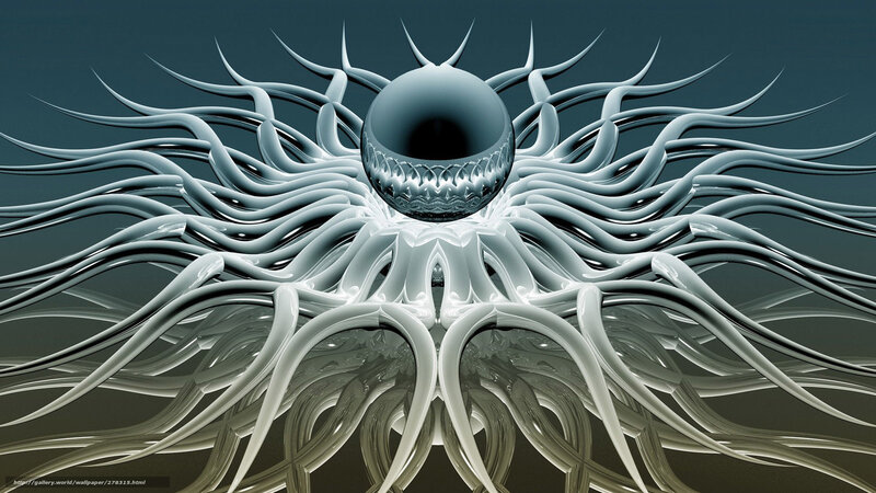 Abstract fractal eye design