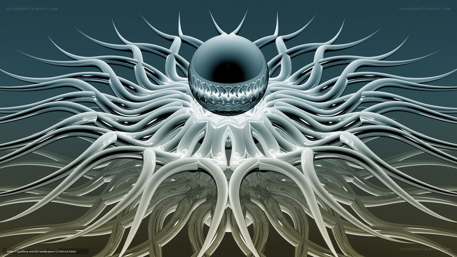 Abstract fractal eye design