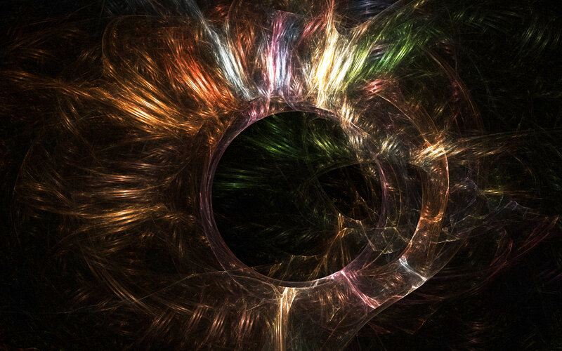 Abstract fractal eye pattern