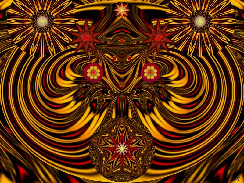 Abstract Fractal Face
