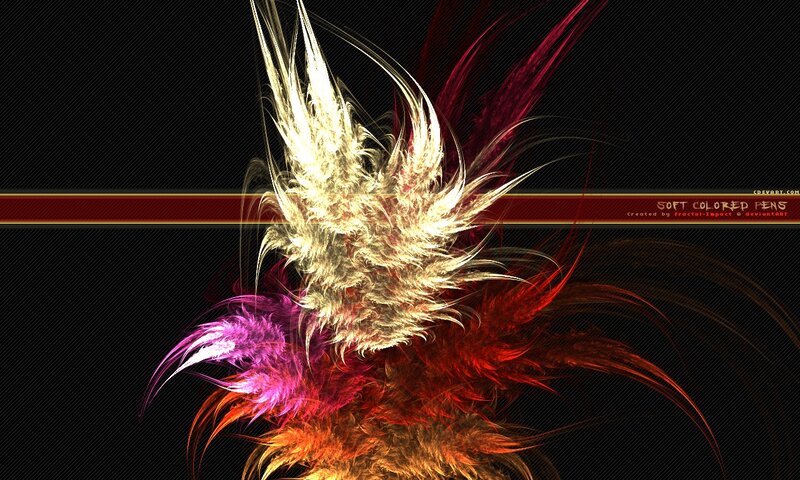 Abstract Fractal Feathers